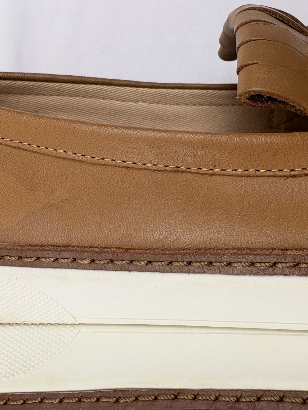 Vionic Women's Tan Leather Kiltie Loafers - Picture 7 of 12